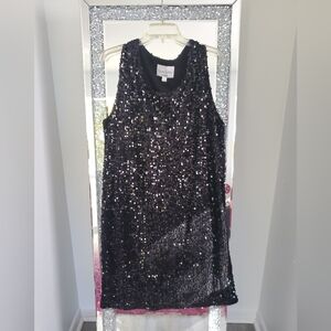 Size 14/16 Black Sequin dress